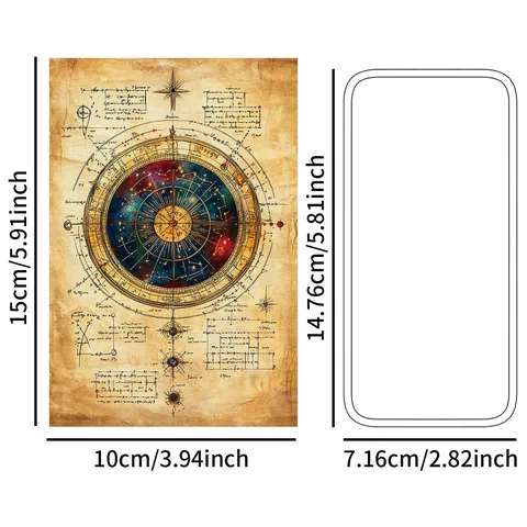 Vintage Hexe Magischer Trank Postkarten Gothic Hexerei Karte Zauberbuch Halloween Dekoration Retro Papier Wandkunst Dekor