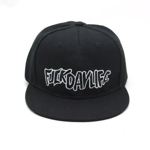 Geborduurde Snapback Pet Voor Heren Dames Katoen Platte Rand Honkbalpet Verstelbare Hip Hop Streetwear Outdoor Sport Zonnepet
