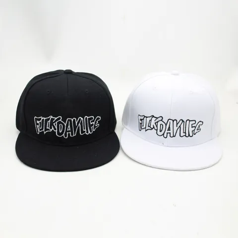 Geborduurde Snapback Pet Voor Heren Dames Katoen Platte Rand Honkbalpet Verstelbare Hip Hop Streetwear Outdoor Sport Zonnepet