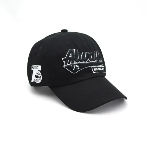 Berretto da Baseball in Cotone Vintage Unisex Ricamo 3D Always 75 New York City Regolabile Protezione Solare Sport