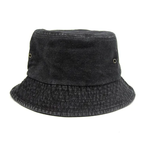 Cappello da Pescatore in Denim Lavato per Uomo Donna Casual Protezione Solare All'aperto Cappello in Cotone Retro Tinta Unita Estate