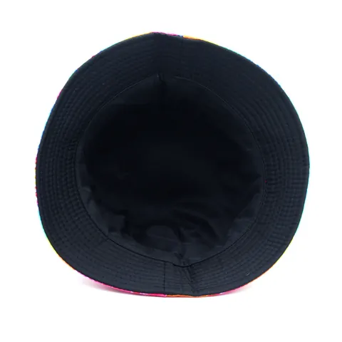 Καπέλο Bucket Tie-Dye Ουράνιο Τόξο Διπλής Όψεως Βαμβακερό Προστασία από τον Ήλιο Υπαίθριο Για Άνδρες Γυναίκες Καλοκαίρι Παραλία Ταξίδι Αξεσουάρ Μόδας