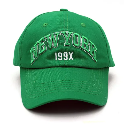 Gorra de Béisbol de Algodón con Bordado de Letras NEW YORK 199X para Hombre Mujer Ajustable Protección Solar Transpirable Exterior