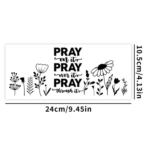 Adesivi a Trasferimento UV DTF per Libbey Glass da 16oz Citazione Religiosa Motivazionale Motivo Floreale Leopardato DIY