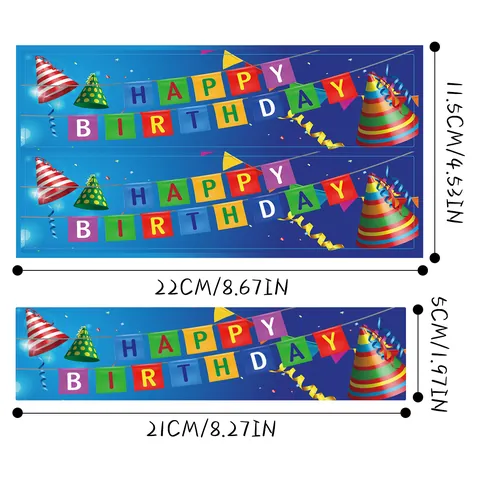 Happy Birthday Water Bottle Labels Self Adhesive Waterproof Sticker Wraps For Birthday Party Decorations Favors Supplies