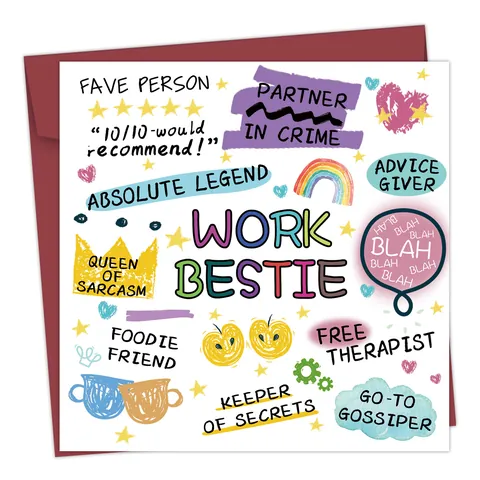 Humorous Funny Greeting Cards With Red Envelopes For Work Bestie Birthday Maternity Leave Farewell Office Gift Cards