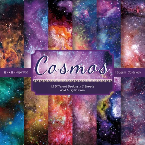 Papier de Matériel Scrapbooking Galaxie Ciel Étoilé Sans Acide Papier Décoratif Fond pour DIY Journal Album