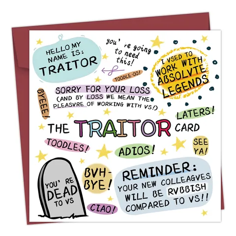 Humorous Funny Greeting Cards With Red Envelopes For Work Bestie Birthday Maternity Leave Farewell Office Gift Cards