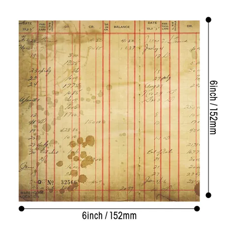 Carta per Scrapbooking Vintage per Journaling DIY Carta di Sfondo con Disegni Floreali Botanici di Giornale Stile Retro