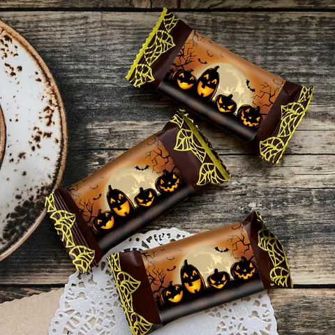 Adesivi di Halloween Zucca Fantasma Pipistrello Etichette Autoadesive per Sacchetti di Caramelle Biscotti Confezioni Regalo