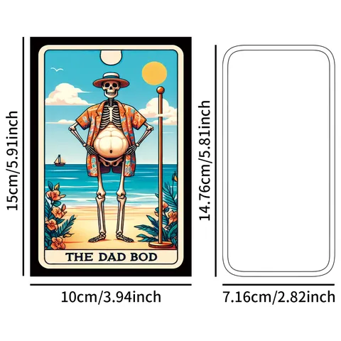 Gothic Skelett Tarot Karten Wandaufkleber Papier Postkarten Für Vatertag Geschenk Vintage Illustration Haus Deko Karten