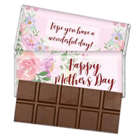 Happy Mother's Day Candy Bar Wrappers Floral Chocolate Stickers Gift Wrapping Labels For Mom Party Favors Decoration
