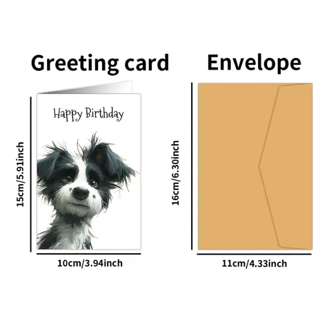Watercolor Animal Birthday Greeting Cards And Envelopes Hand Drawn Floral Blank Note Cards For Kids Adults Birthday Celebration Gift Stationery