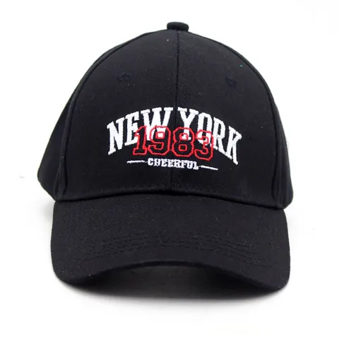 Berretto da Baseball in Cotone Ricamato New York 1983 per Uomo Donna Cappello da Sole Retro Regolabile Sportivo
