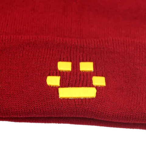 Berretto in Maglia con Ricamo in Acrilico Unisex Caldo Invernale Antivento Copricapo Outdoor con Motivo a Faccia Pixel per Uomo Donna