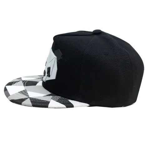 Cappellino da Baseball Panda Geometrico 3D Visiera Piatta Hip Hop Snapback Regolabile Sole All'aperto Per Uomo Donna Cotone