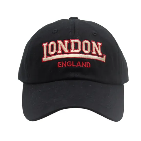 Gorra de Béisbol de Algodón con Bordado de Letras de London England Sombrero de Sol Informal para Exteriores Ajustable Moda Deportiva