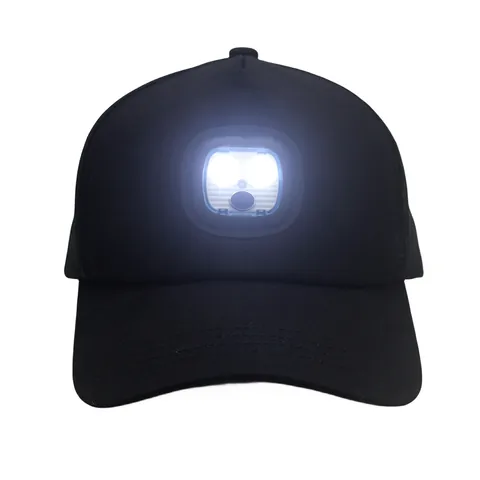 USB Επαναφορτιζόμενο LED Φως Καπέλο Μπέιζμπολ Ρυθμιζόμενο Βαμβακερό Καπέλο Φωτισμού Εξωτερικού Χώρου για Κάμπινγκ Ψάρεμα Άνδρες Γυναίκες