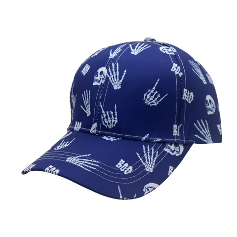 Gorra de Béisbol de Halloween con Estampado de Calavera y Esqueleto para Hombre y Mujer Ajustable Estilo Callejero Gótico Protección Solar Sombrero