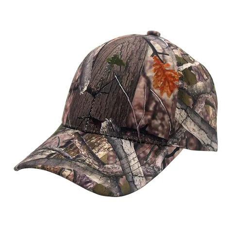Bionische Camouflage Baseballkappe Für Herren Outdoor Taktischer Hut Waldblattmuster Jagd Angeln Sonnenhut Verstellbare Polyester Kappe