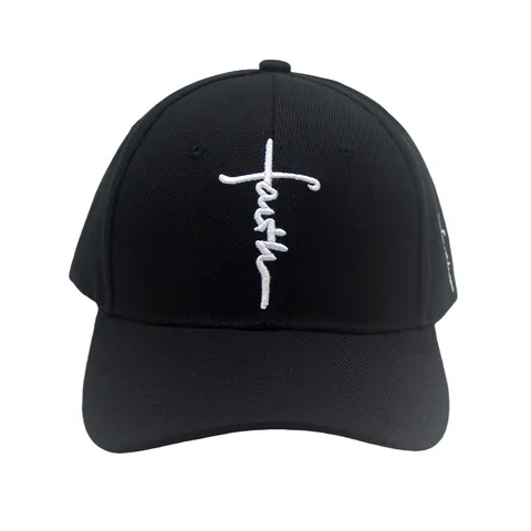 Faith Buchstaben Kreuz Bestickt Baseballkappe Für Damen Herren Casual Outdoor Sonnenschutz Verstellbar Snapback Hut