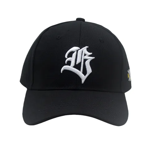 Berretto da Baseball Ricamato con Lettera Gotica B Regolabile con Visiera Curva Cappello Parasole per Sport Casual Unisex
