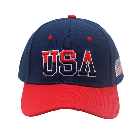 USA American Flag Embroidery Baseball Cap For Men Women Polyester Outdoor Casual Adjustable Sunshade Sport Snapback Hat