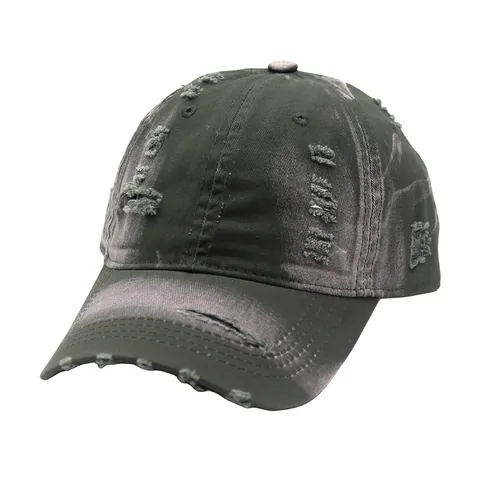 Berretto da Baseball in Cotone Lavato Vintage Distressed per Uomo Donna Strappato Regolabile Streetwear Cappello da Sole