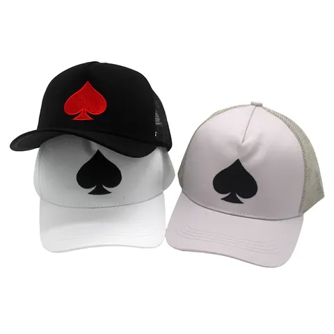 Pik Stickerei Mesh Truckerkappe Atmungsaktiv Einstellbar Snapback Baseballkappe Für Damen Herren Outdoor Sonnenschutz Casual