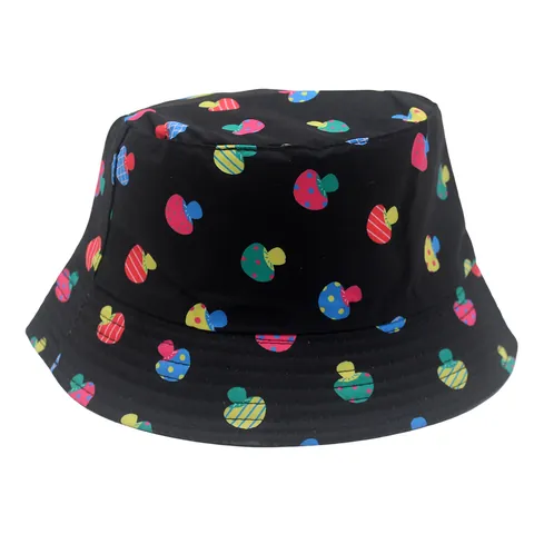 Kinder Farbenfroher Pilz-Druck Fischerhut Sonnenschutz Polyester Sonnenhut Für Jungen Mädchen Lässig Outdoor Sommer Hut