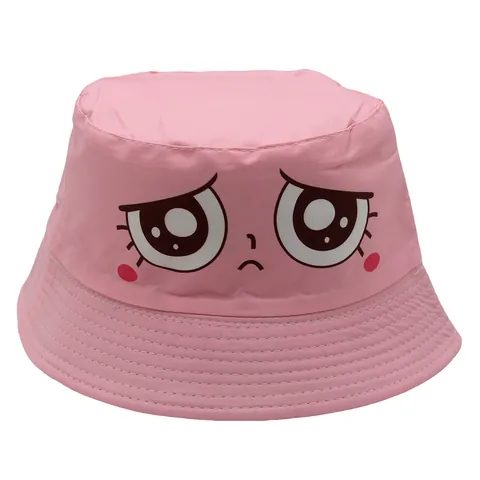 Kinder Cartoon Druck Anglerhut Polyester Sonnenschutz Atmungsaktiv Outdoor Sonnenschirm Fischerhut Für Jungen Mädchen Kinder