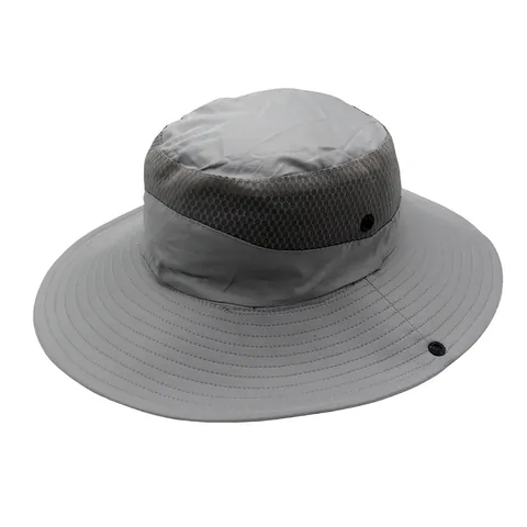 Unisex Outdoor Anglerhut Breite Krempe Sonnenschutz Atmungsaktiv Schnell Trocknend Mesh Fischerhut Mit Winddichtem Seil Wandern