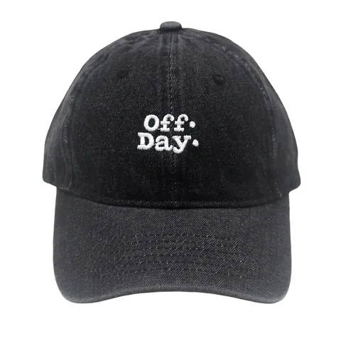 Berretto da Baseball in Denim Lavato per Uomo Donna Cappello Regolabile in Cotone Con Ricamo Lettere Off Day Tempo Libero