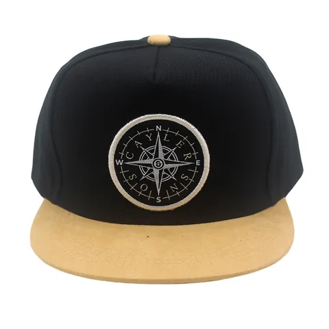Kompas Patch Borduurwerk Platte Rand Baseballpet Snapback Hoed Voor Mannen Vrouwen Outdoor Hip Hop Streetwear Verstelbaar Polyester