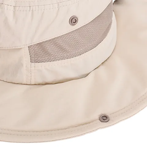 Unisex Wide Brim Bucket Hat Quick Dry Sun Protection Fishing Hat With Adjustable Windproof Rope Breathable Mesh Outdoor Safari Cap