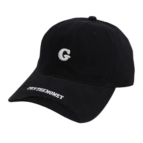 Amerikaanse Retro Distressed Letter G Borduurwerk Honkbalpet Katoen Zonnescherm Eendenzonnekap Streetwear Casual Verstelbaar