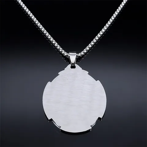 Saint Michael Archangel Protection Pendant Necklace For Men Women Stainless Steel Religious Box Chain Blessing Jewelry Gift
