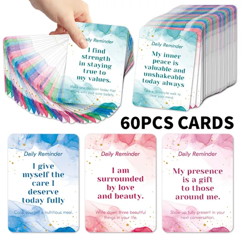 Daily Affirmation Cards Encouragement Cards With Inspirational Quotes For Women Self Care Mindfulness Growth Daily Reminder Motivational Cards