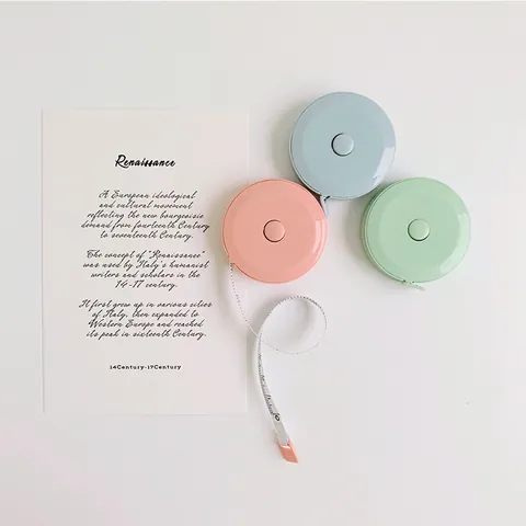 Mini Portable Retractable Tape Measure Round Candy Color Measuring Ruler For Body Sewing Tailor Cloth Crafts Plastic Soft Ruler