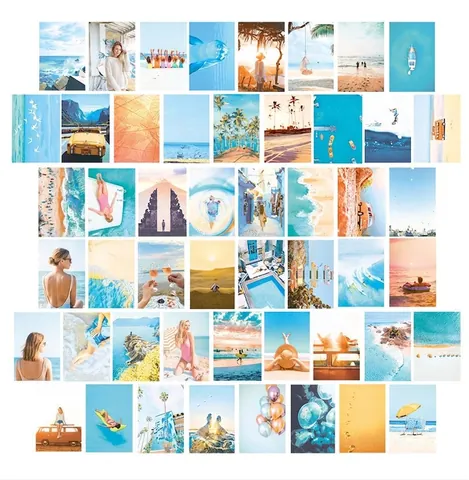Aesthetic Wall Collage Kit Matte Paper Posters For Bedroom Decor Landscape Abstract Pictures Minimalist Art Prints For Dorm Wall