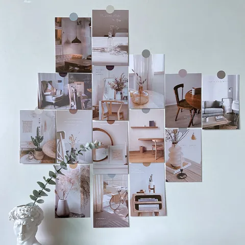 Ins Style Minimalist Art Postcards For Room Wall Decor Aesthetic Photography Background Cards Minimalist Life Series