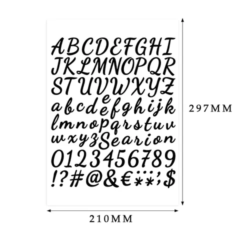 Pegatinas De Alfabeto Y Números Impermeables Etiquetas De Letras De Vinilo Decorativas Para Buzón Taza Fiesta Hogar