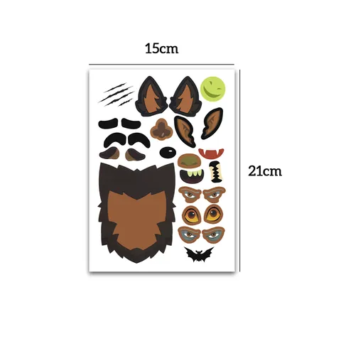 Halloween DIY Puzzle Aufkleber Cartoon Kürbis Geist Monster Gesicht Ausdrücke Für Kinder Party Handwerk Aktivitäten Dekorationen