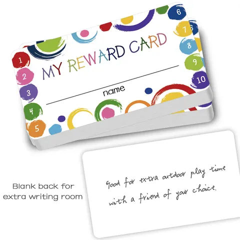 Cartoon Reward Punch Cards For Kids Students Teachers Double Sided Incentive Cards For Classroom Habit Tracking Tools