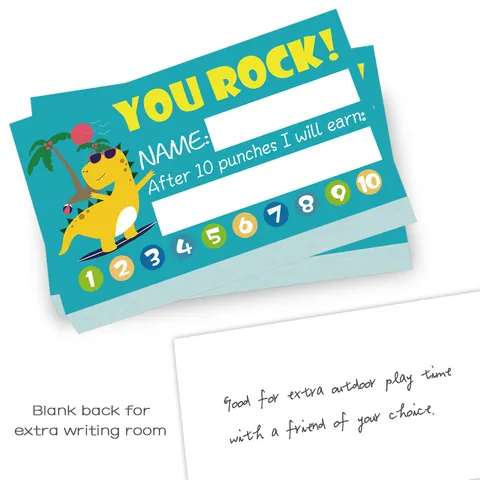 Carte Premio Per Bambini Per Insegnanti Gestione Della Classe Carta Patinata Su Entrambi I Lati Tema Robot Animale Cartone Animato