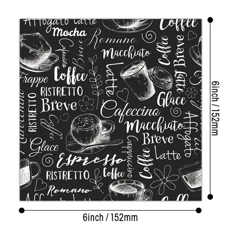 Vintage Coffee Theme Decorative Scrapbook Paper Pad 160gsm Cardstock Acid Lignin Free For DIY Photo Album Card Making Crafting