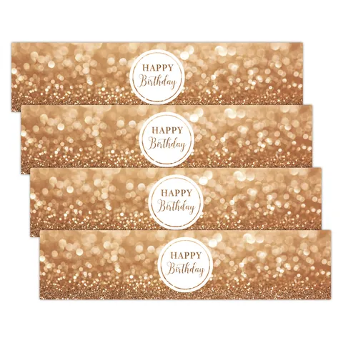 Zelfklevende Waterfles Etiketten Stickers Voor Bruiloft Verjaardag Baby Shower Gender Reveal Feest Decoraties Bloemen Flamingo Fles Wikkels