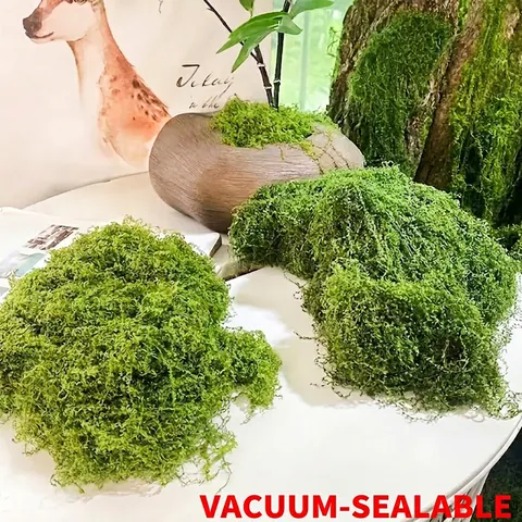 Artificial Green Moss Lawn Satin Preserved Moss For Micro Landscape Fairy Garden DIY Craft Potted Plant Decoration Ornament