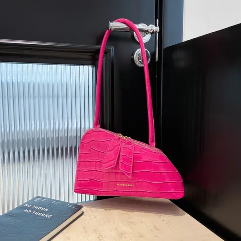 Borsa da Spalla da Donna Asimmetrica con Stampa Animale Geometrica in Pelle PU Borsa da Sottobraccio per Festa Quotidiana