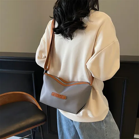 Women Fashion Oxford Cloth Shoulder Crossbody Bag Minimalist Small Square Satchel Bag For Shopping Daily Commuting Women Handbag